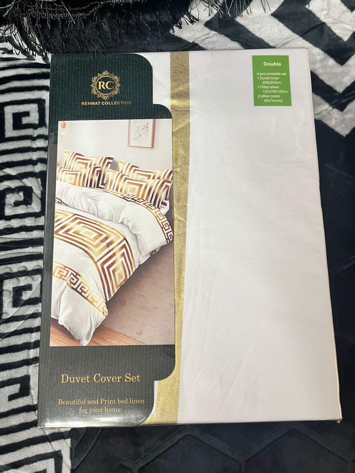 Rehmet Collection Bedding Superking size.