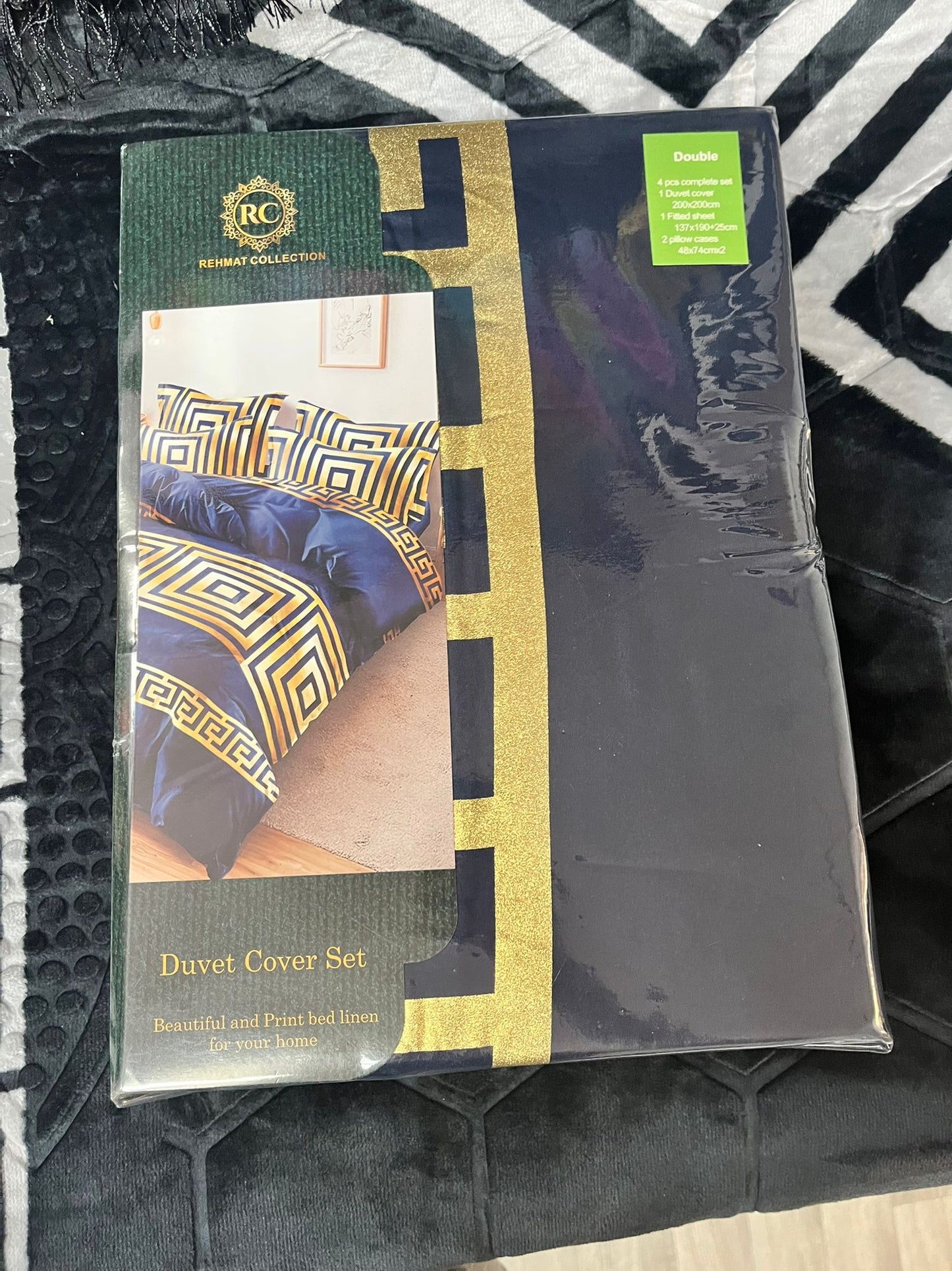Rehmet Collection Bedding Superking size.