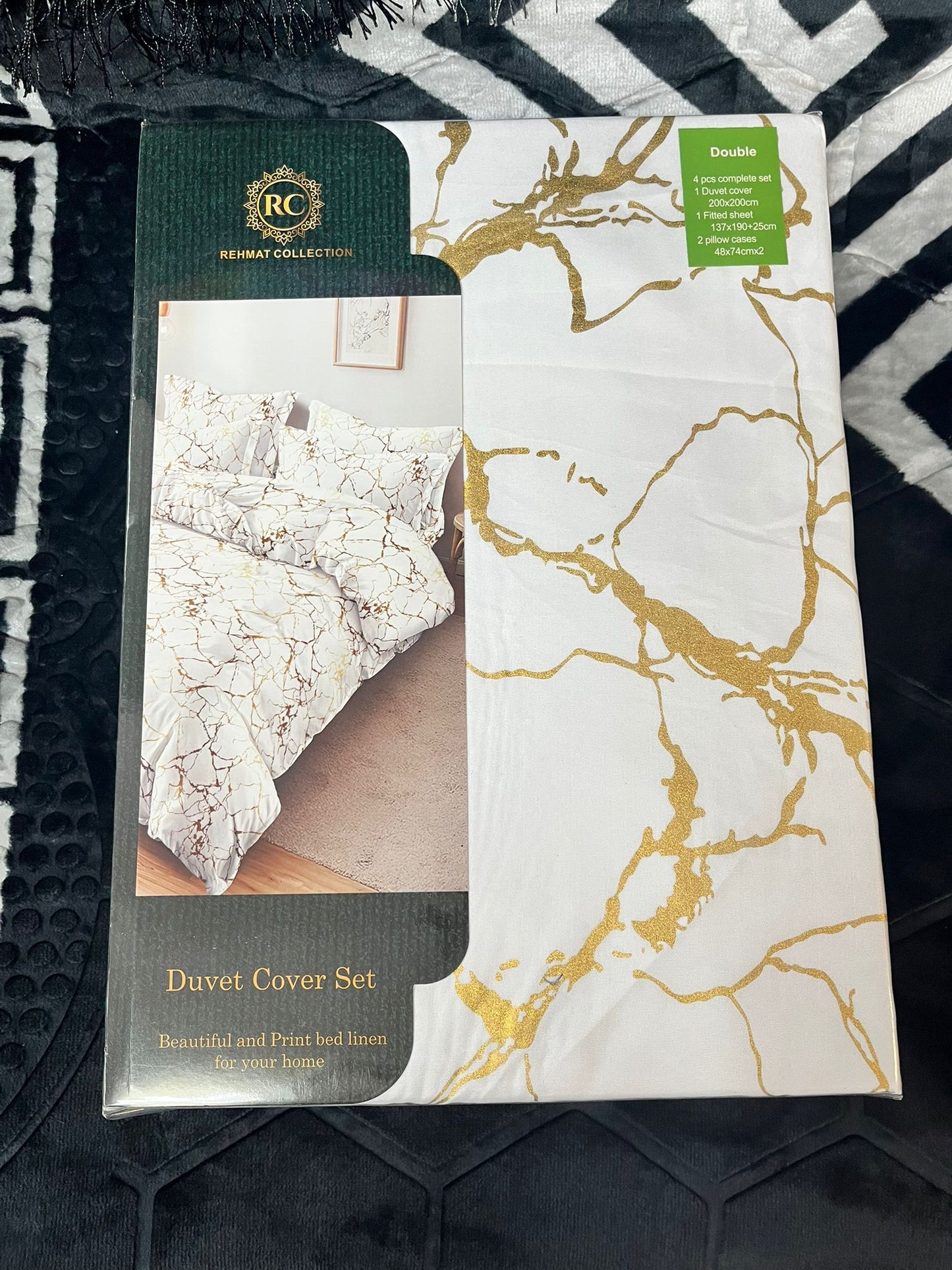 Rehmet Collection Bedding Superking size.