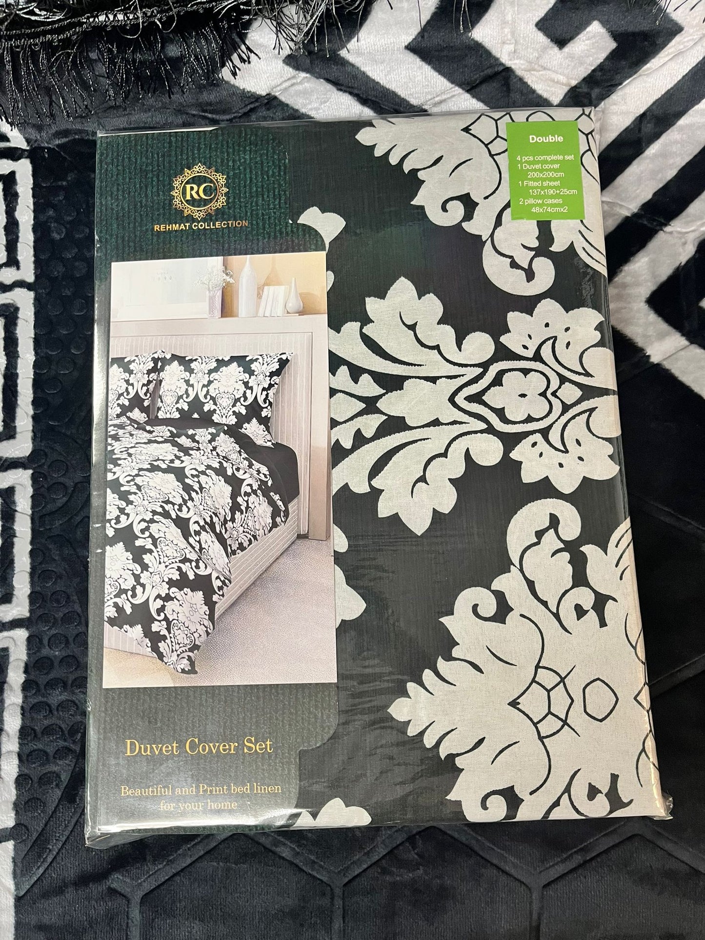 Rehmet Collection Bedding Superking size.