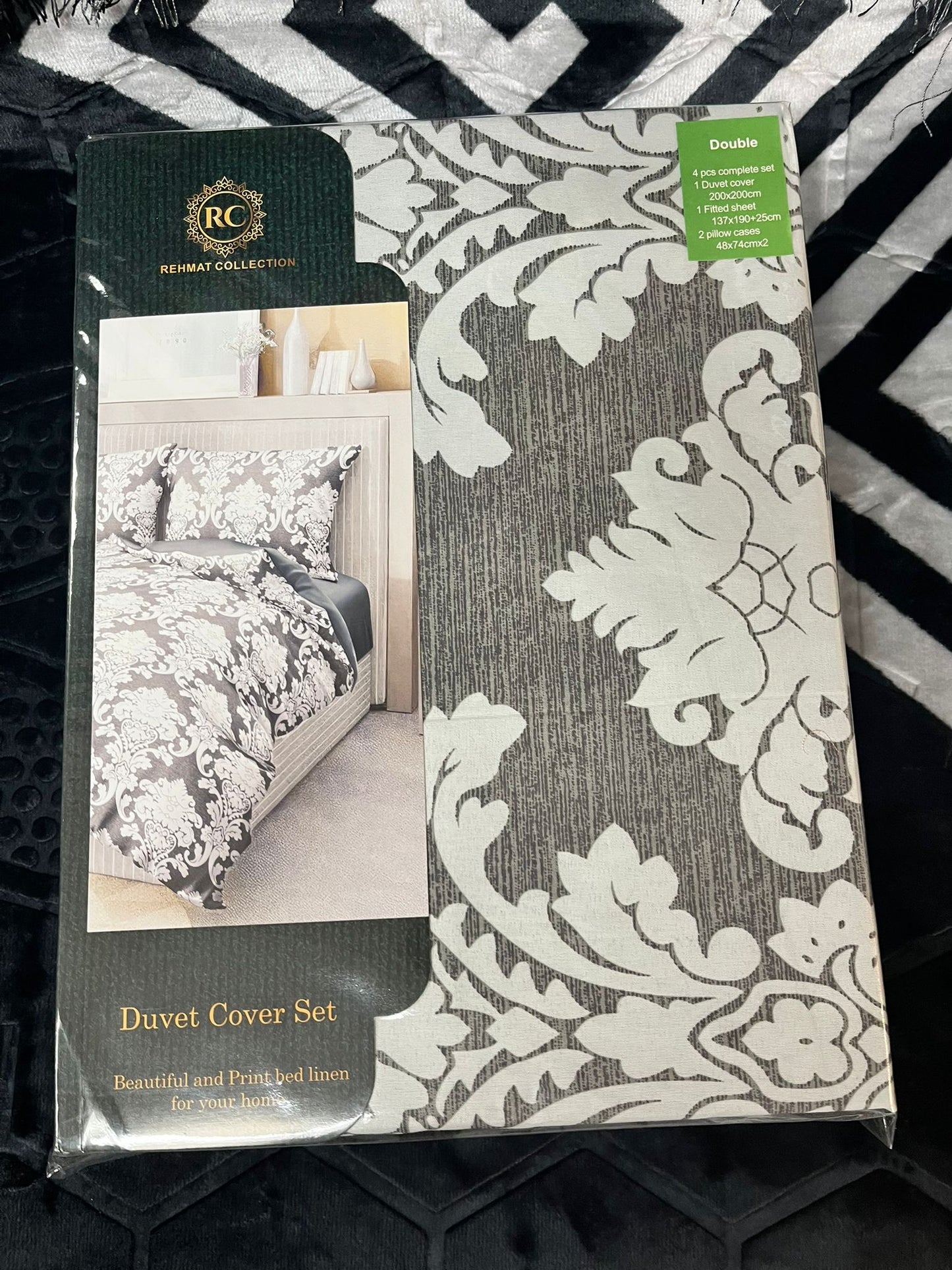 Rehmet Collection Bedding Superking size.